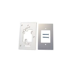 HMO-5026 - Accessory: Wallplate, 2"x3" Tstat, White/Aluminum