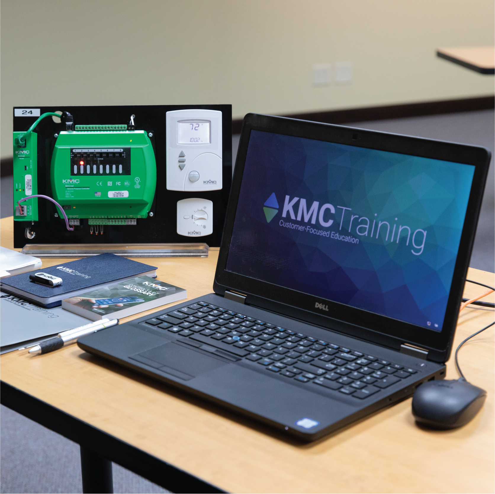 Student training panel and computer