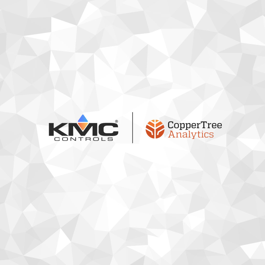 Logos for KMC Controls and CopperTree Analytics 