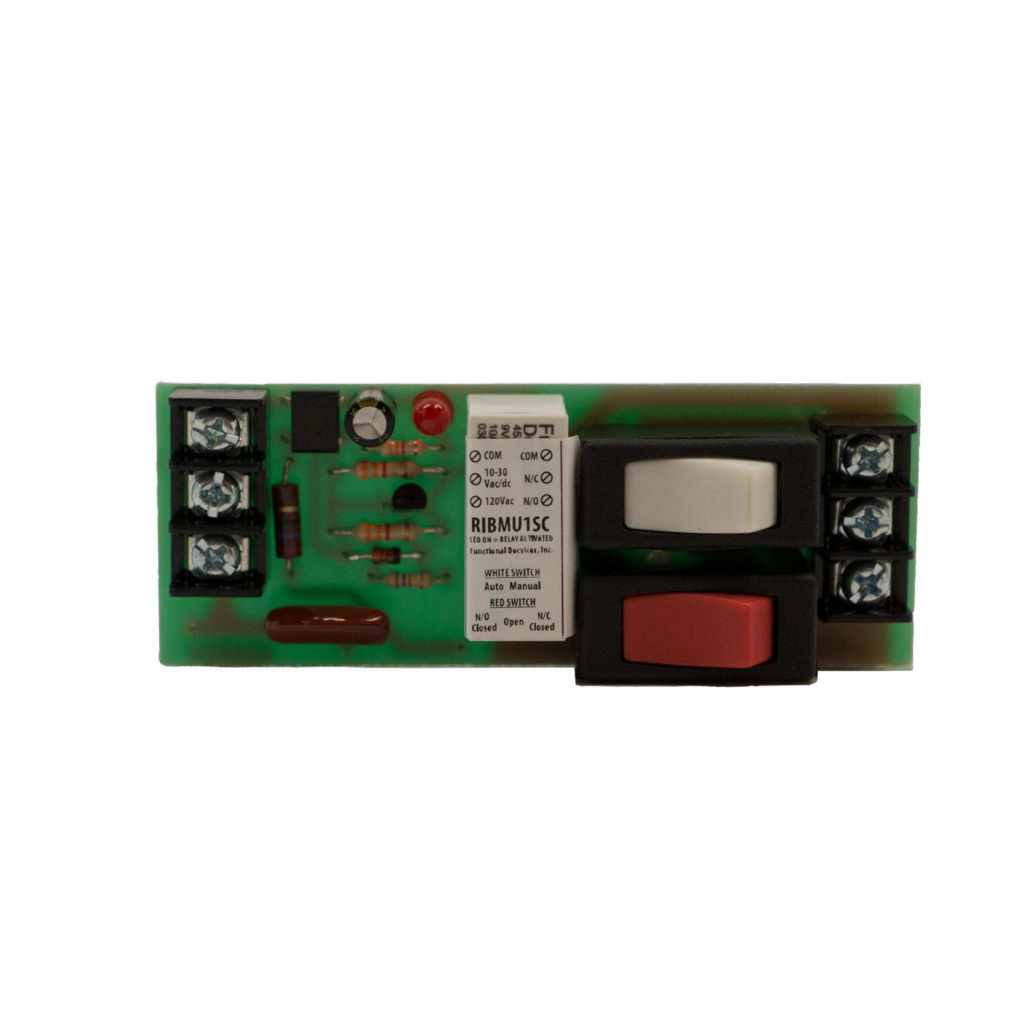 FD: Panel Relay 4.00in 15Amp SPDT 10-30Vac/dc or 120Vac + Override ...