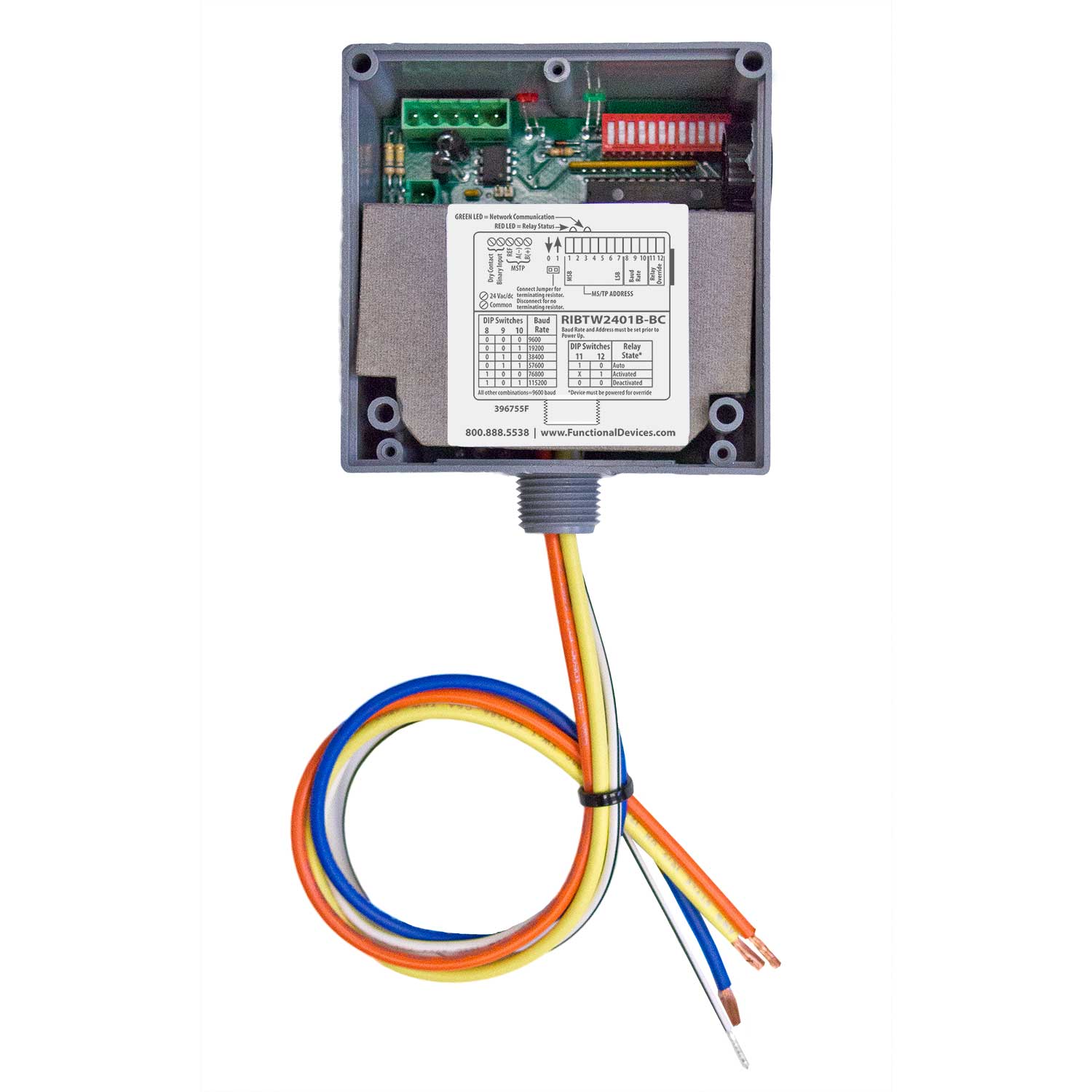 thumbnail image 2 of Rib Relays RIBD01BDC Dry Contact Relay Enclosed Time Delay Relay 20 Amp 2 of 12