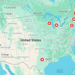 screenshot of  united states map featured on the from madison to new paris page
