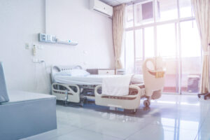 Inside clean room hospital on morning