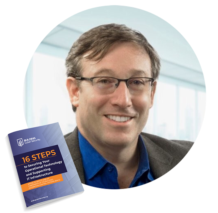 circle_ari Headshot of a smiling man with glasses in a blue shirt and blazer, with a black badge reading 'Edge Data Centers & OT-Cyber Security' overlapping the corner of the image.