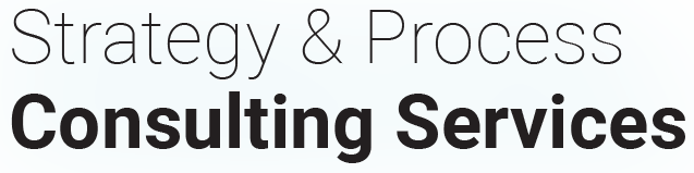 strategy_text (1) Banner with two lines: 'Strategy & Process' (light gray) and bold 'Consulting Services' on a pale blue background.